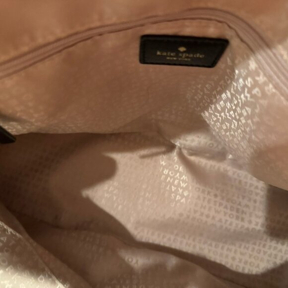 Kate Spade Large Wellesley Rachelle Satchel Shoulder Black White Check - Picture 7 of 14